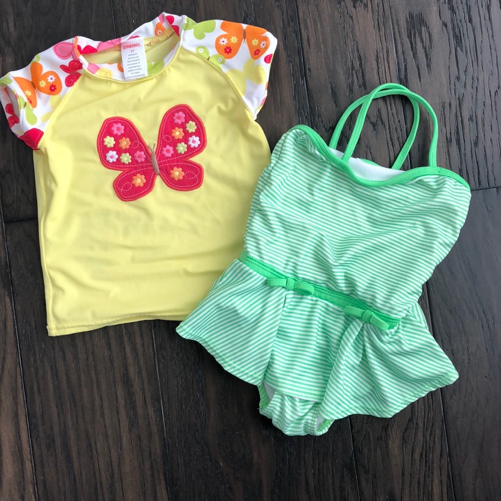 Swim top and suit